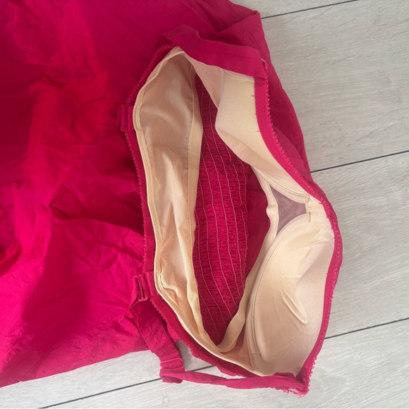 Pink Midi Sundress with built in bra - Picture 3 of 4
